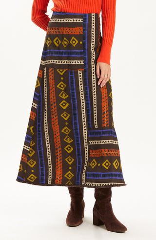 Val Rails Stripe Skirt
