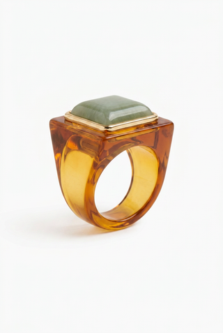 Square Stone Ring