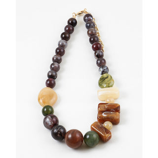 Earth Tone Beaded Necklace