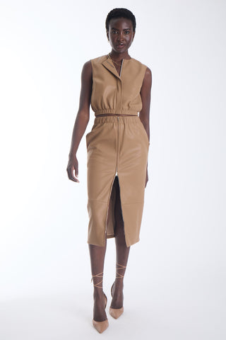 Enzo Vegan Leather Top