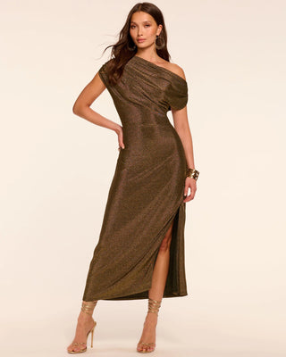 Rocker Chet Dress - Gold Knit
