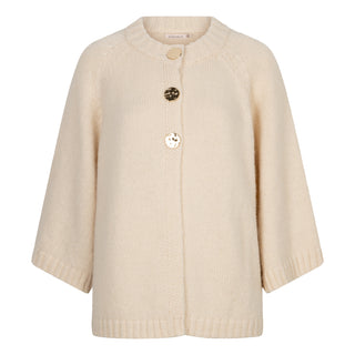 Button Detail Sweater - Biscuit