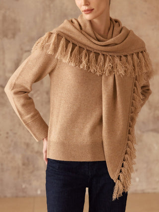 Scarf Cashmere Sweater