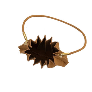 Carrie Vegan Suede Shoulder Bag - Camel - Camel
