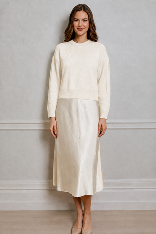 Bee Sweater & Dress Combo - Canvas