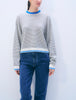 Soft White/ Deep Navy/ Bright Azure