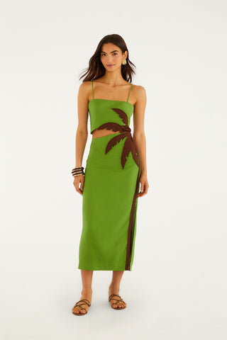 Green Palm Tree Maxi Dress Monkee's of Charlotte Green Palm Tree Maxi Dress Monkee's of Charlotte