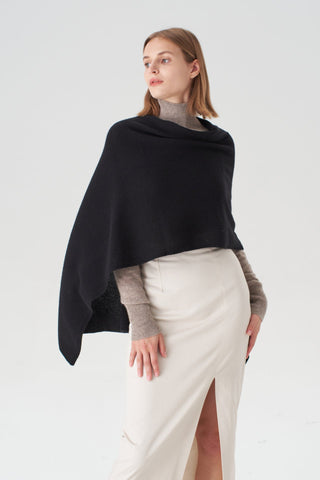Cashmere Topper - Black