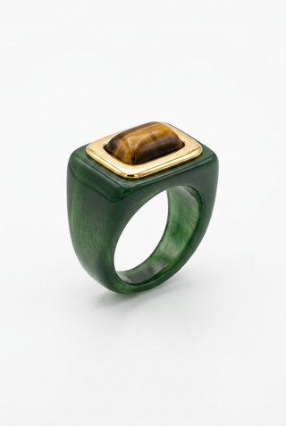 Rectangle Stone Ring