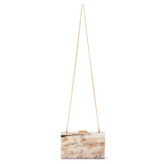 Odette Acrylic Clutch - Natural