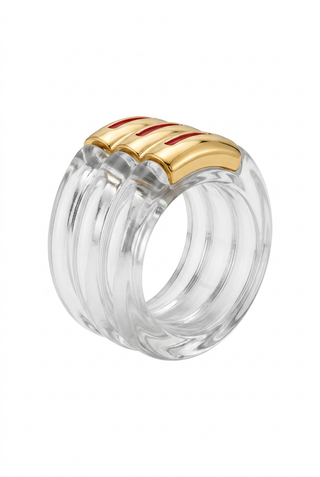 Triple Stack Resin Ring