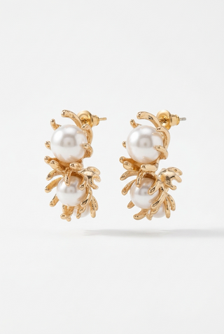Pearl Vine Hoops