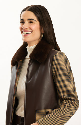 Lucy Mixed Media Jacket