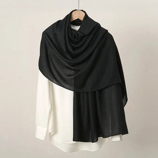 Lightweight Linen Wrap - Black - Black