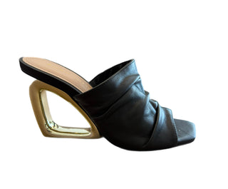 Aspen Heel - Black Leather