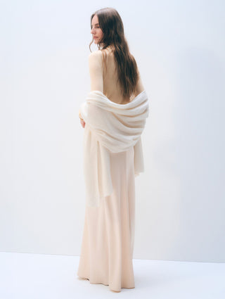 Cashmere Travel Wrap - Soft White