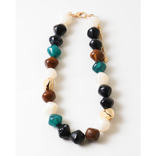 Colorblock Beaded Necklace