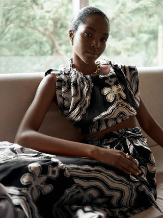 Muna Ruched Crop Top