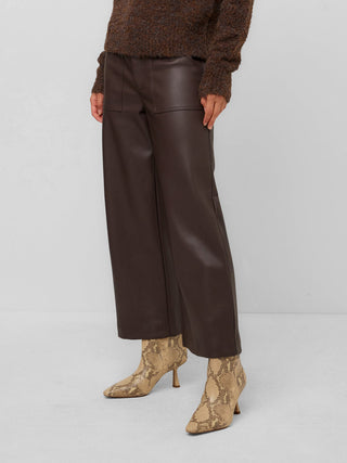 Rylee Cropped Pants - Brown