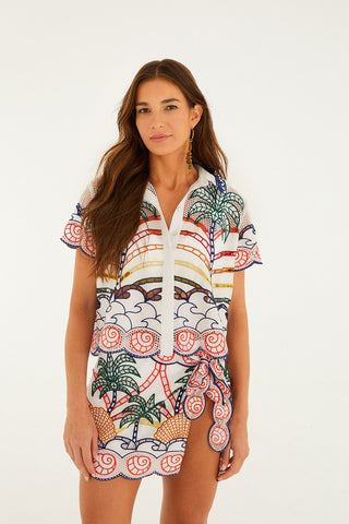 Tropical Graphic Richilieu Skirt