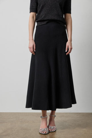 Knit Flared Skirt