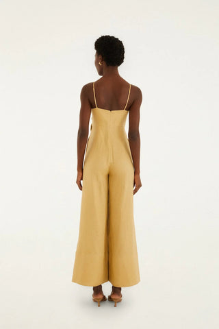 Sand Flowered Jumpsuit