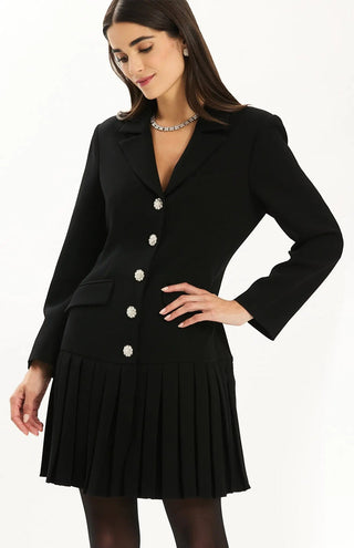 Kelly Crystal Button Dress