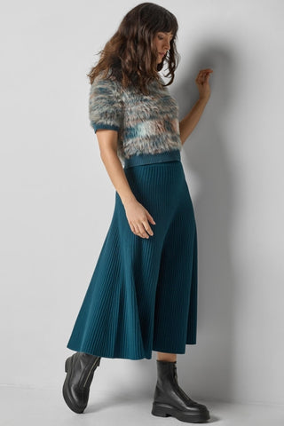 Flared Knit Skirt