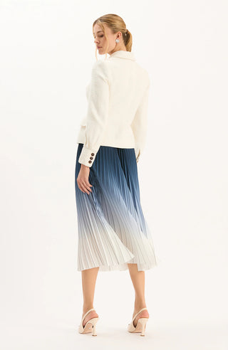 Cara Ombre Pleated Skirt