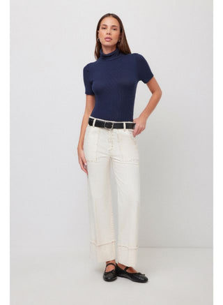 Patch Pocket Cuffed Jeans