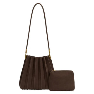 Carrie Vegan Suede Shoulder - Chocolate - Chocolate