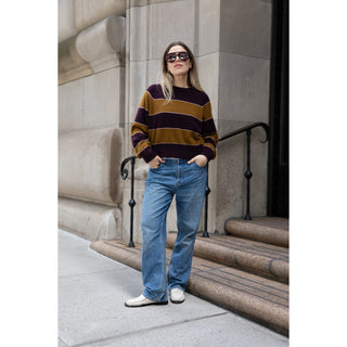 Cashmere Striped Sweatshirt