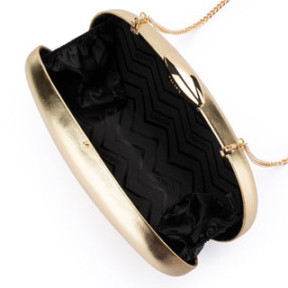 Yuzu Oval Clutch - Gold
