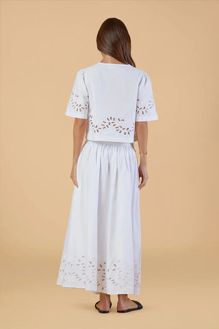 Heidi Top - White Eyelet