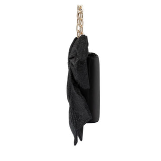 Drew Crystal Bow Bag - Black