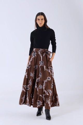 Gia Skirt - Woodlands Brown