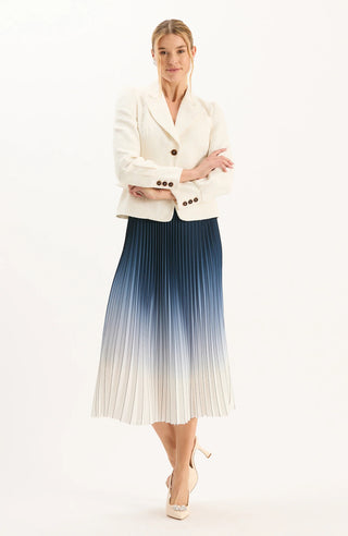Cara Ombre Pleated Skirt