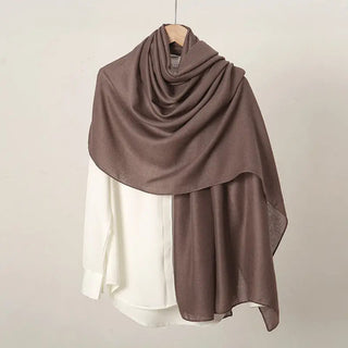Lightweight Linen Wrap - Dark Coffee - Dark Coffee