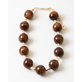 Brown Beaded Necklace