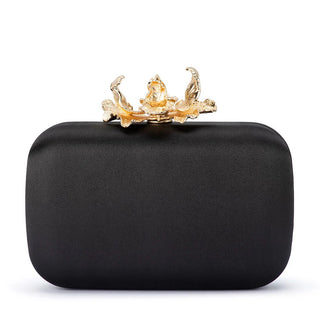 Adele Orchid Lock Clutch
