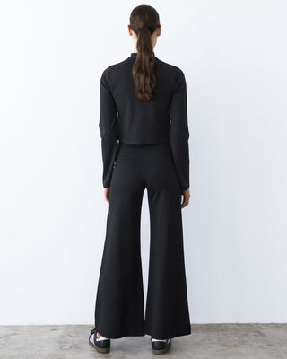 Ponte Knit Mock Turtleneck
