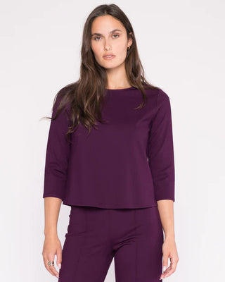 Ponte Knit 3/4 Sleeve Top