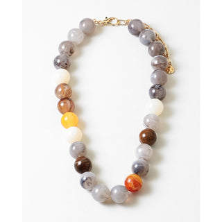 Grey Beaded Necklace