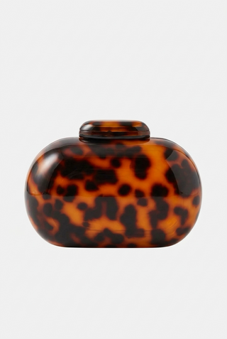 Tortoise Mini Oval Clutch
