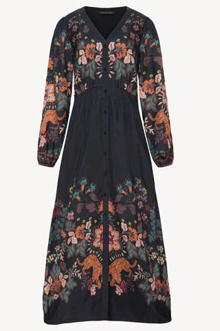 Molly Dress - Leopard Peony