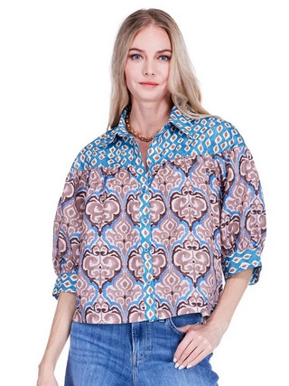 Round Yoke Blouse