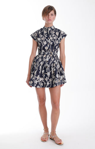 Zelle Embroidered Mini Dress