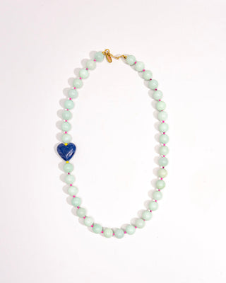 Navy Heart Necklace