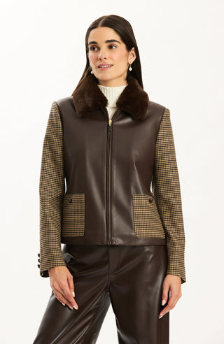 Lucy Mixed Media Jacket