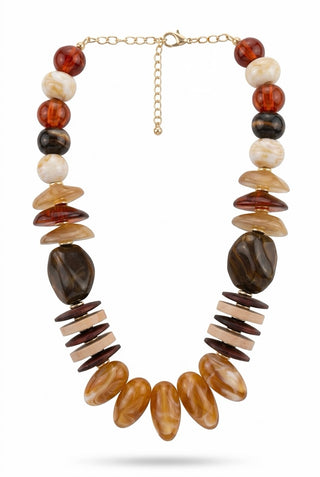 Toffee Beaded Necklace